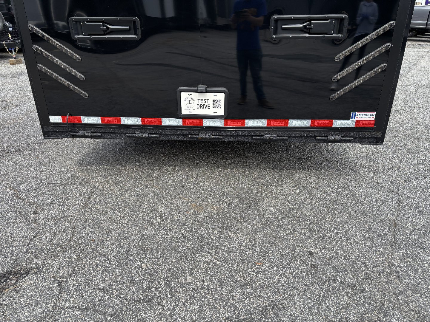 New 2025 Haulmark 28 EDGE Race Trailer, ProStock PKG, Black PolyCor, Black Interior, 14K GVWR, 7'4" Interior, Landing Light PKG, Fully Undercoated Frame