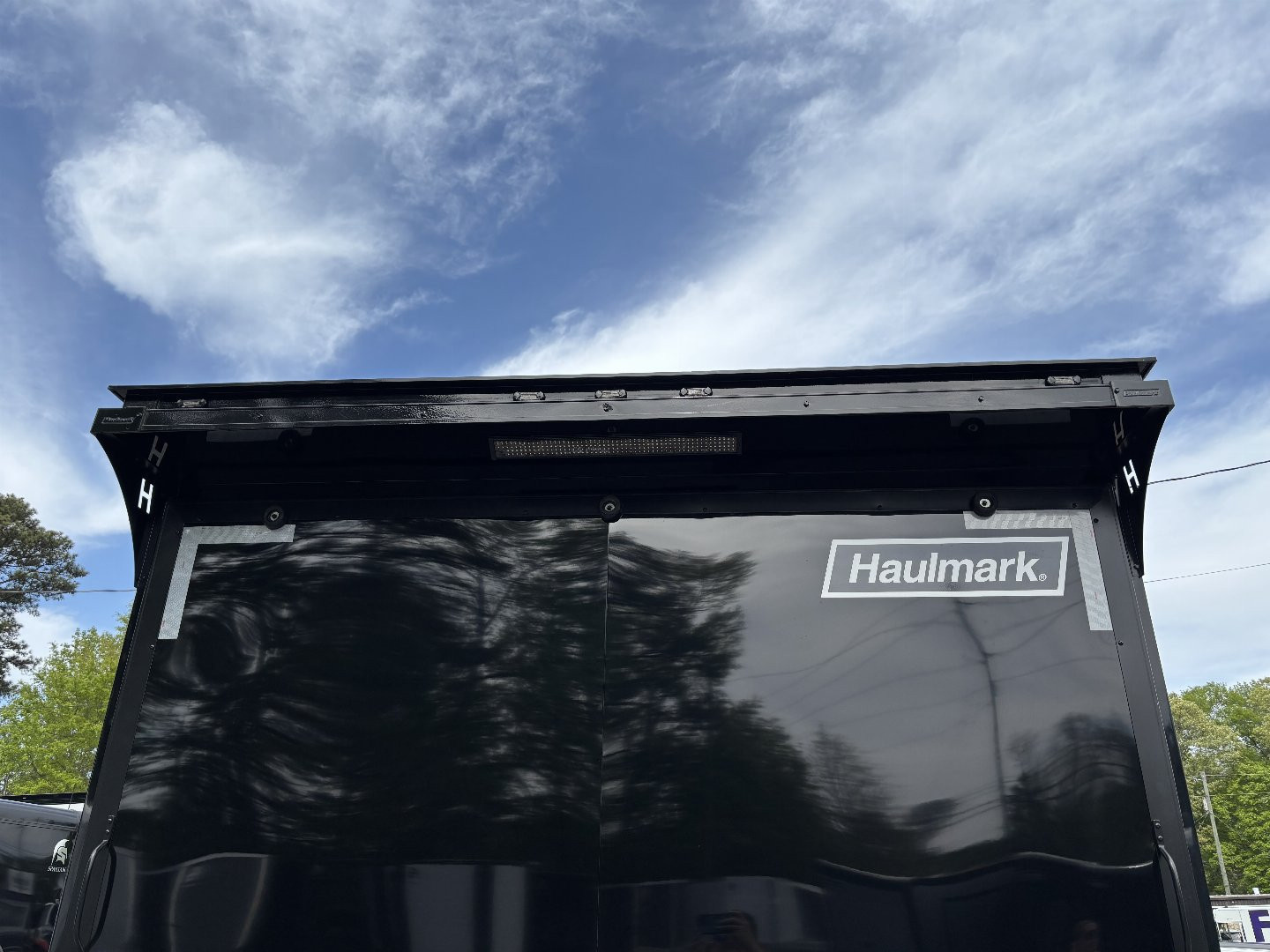 New 2025 Haulmark 28 EDGE Race Trailer, ProStock PKG, Black PolyCor, Black Interior, 14K GVWR, 7'4" Interior, Landing Light PKG, Fully Undercoated Frame