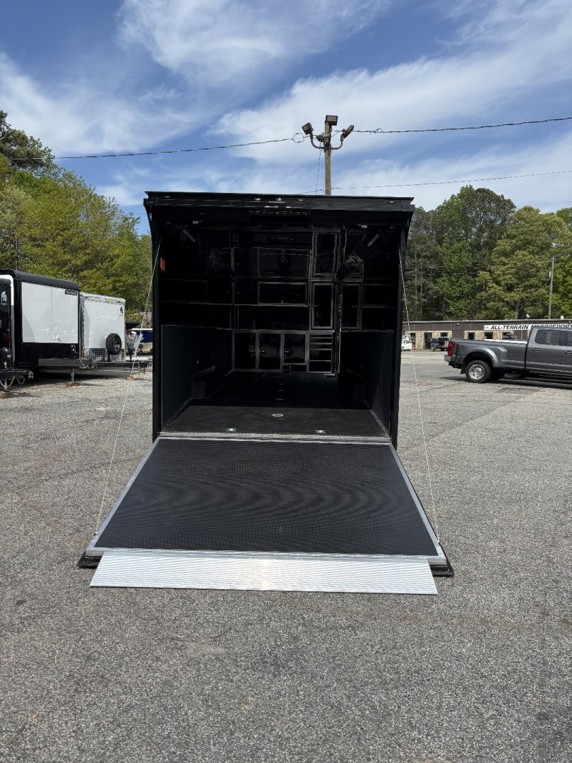 New 2025 Haulmark 28 EDGE Race Trailer, ProStock PKG, Black PolyCor, Black Interior, 14K GVWR, 7'4" Interior, Landing Light PKG, Fully Undercoated Frame