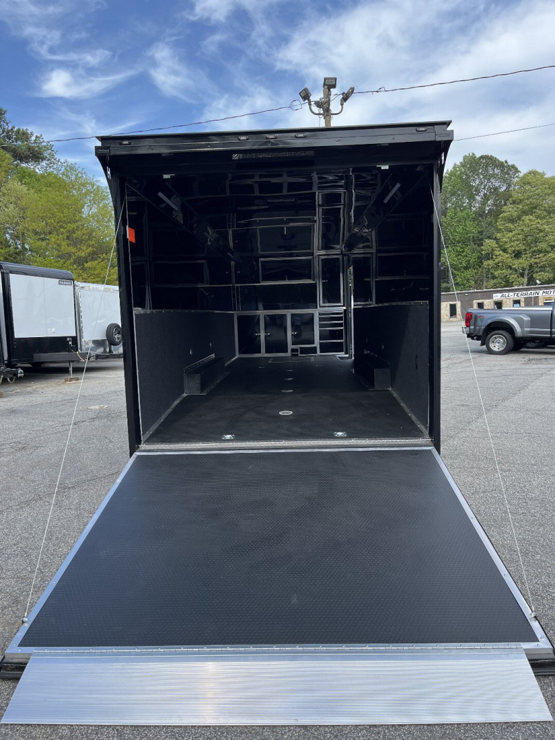 New 2025 Haulmark 28 EDGE Race Trailer, ProStock PKG, Black PolyCor, Black Interior, 14K GVWR, 7'4" Interior, Landing Light PKG, Fully Undercoated Frame