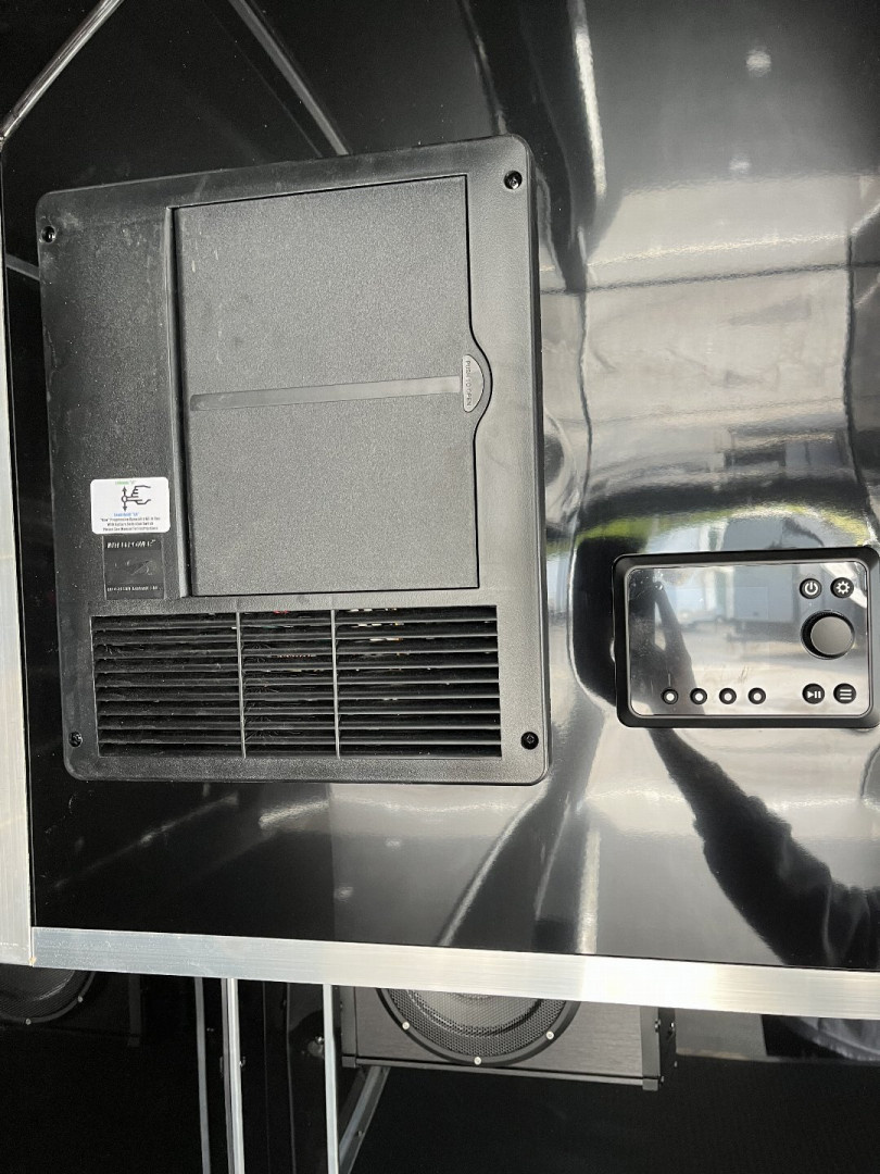 New 2025 Haulmark 28 EDGE Race Trailer, ProStock PKG, Black PolyCor, Black Interior, 14K GVWR, 7'4" Interior, Landing Light PKG, Fully Undercoated Frame