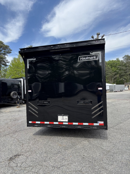 New 2025 Haulmark 28 EDGE Race Trailer, ProStock PKG, Black PolyCor, Black Interior, 14K GVWR, 7'4" Interior, Landing Light PKG, Fully Undercoated Frame
