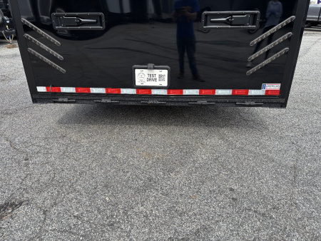 New 2025 Haulmark 28 EDGE Race Trailer, ProStock PKG, Black PolyCor, Black Interior, 14K GVWR, 7'4" Interior, Landing Light PKG, Fully Undercoated Frame