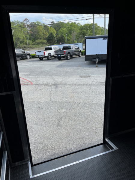 New 2025 Haulmark 28 EDGE Race Trailer, ProStock PKG, Black PolyCor, Black Interior, 14K GVWR, 7'4" Interior, Landing Light PKG, Fully Undercoated Frame