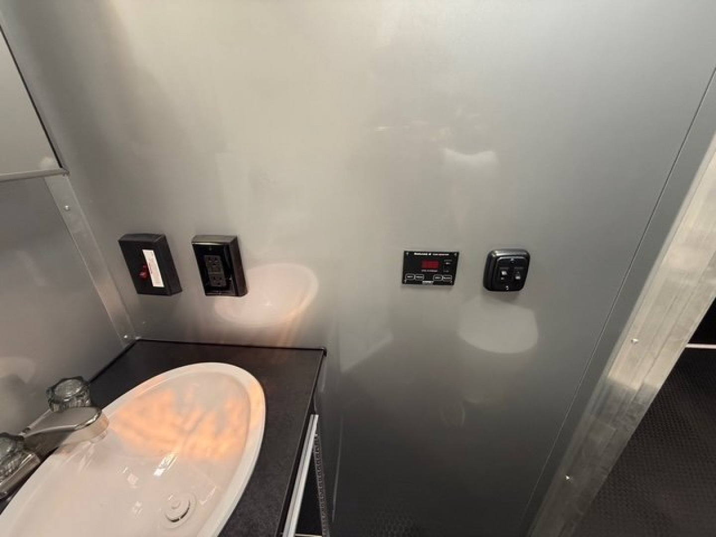 New 2025 Vintage Trailers 8.5x48 Race Trailer with Bathroom