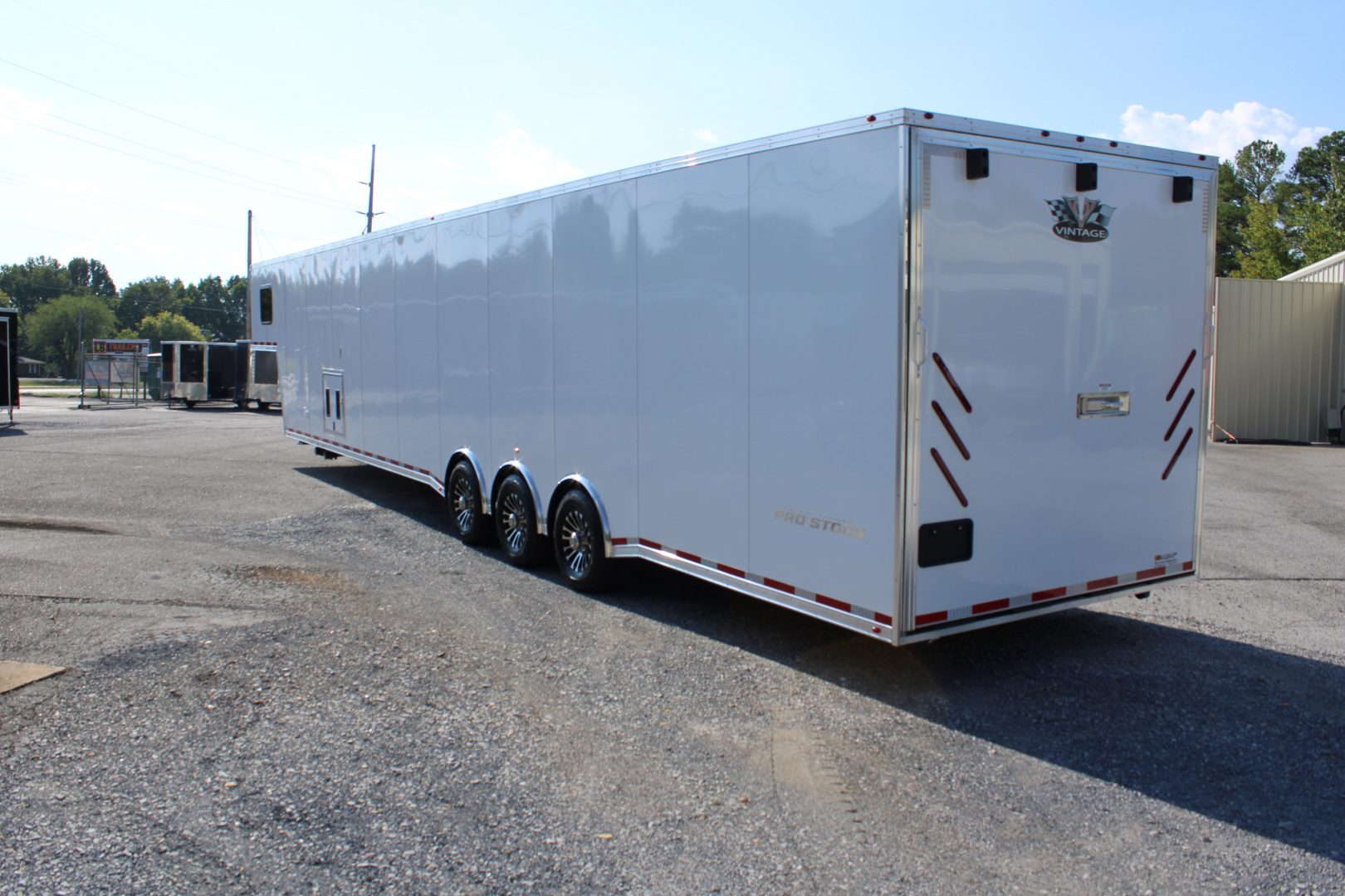 New 2025 Vintage Trailers 8.5x48 Race Trailer with Bathroom