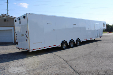 New 2025 Vintage Trailers 8.5x48 Race Trailer with Bathroom