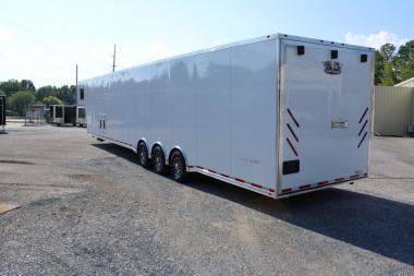 New 2025 Vintage Trailers 8.5x48 Race Trailer with Bathroom