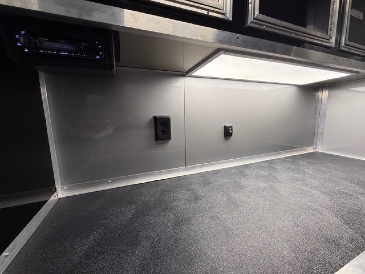 New 2025 Vintage Trailers 8.5x34 Race Trailer With Bathroom