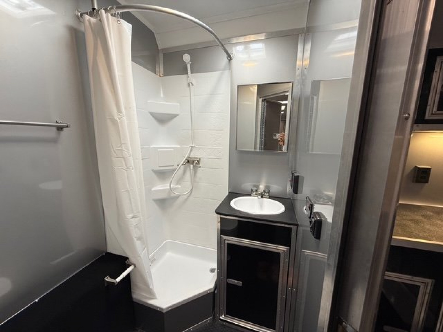 New 2025 Vintage Trailers 8.5x34 Race Trailer With Bathroom