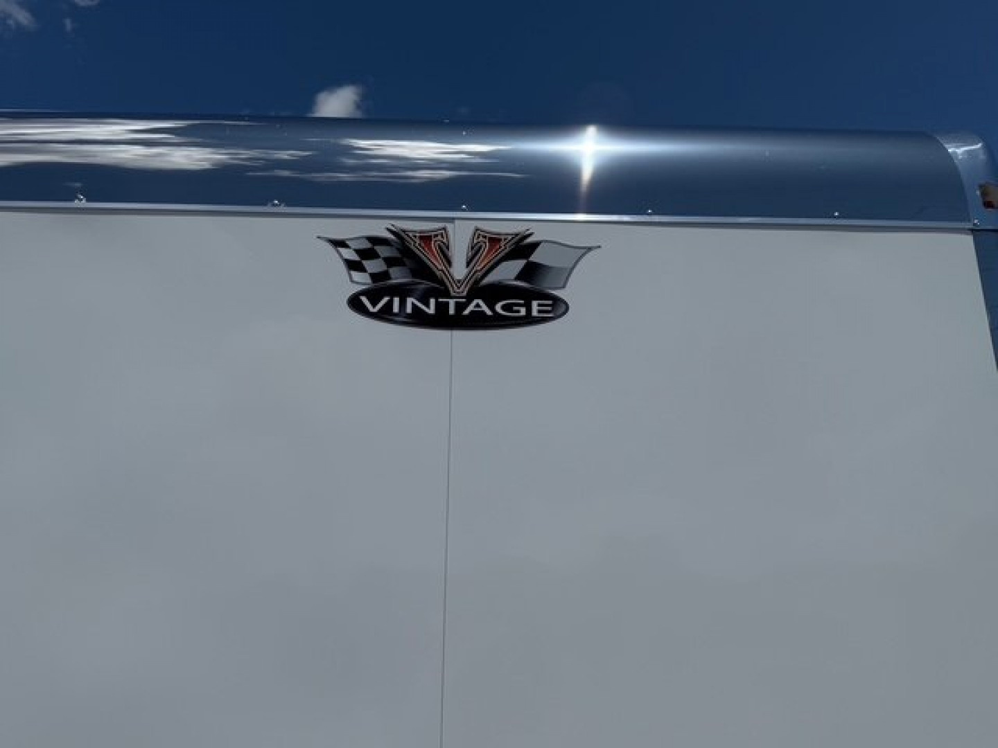 New 2025 Vintage Trailers 8.5x34 Race Trailer With Bathroom