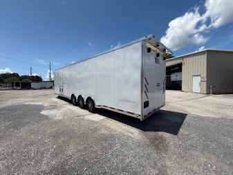 New 2025 Vintage Trailers 8.5x34 Race Trailer With Bathroom