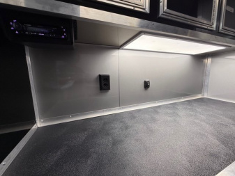 New 2025 Vintage Trailers 8.5x34 Race Trailer With Bathroom