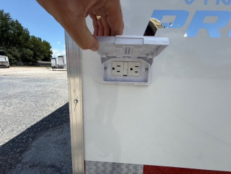 New 2025 Vintage Trailers 8.5x34 Race Trailer With Bathroom