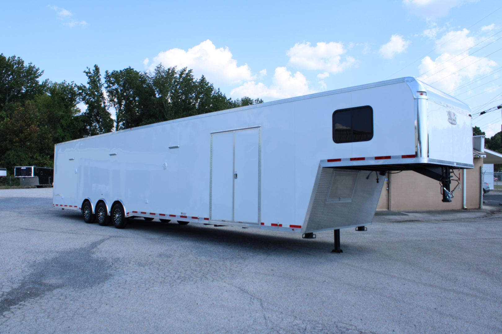 New 2025 Vintage Trailers 8.5x48 Race Trailer with Bathroom