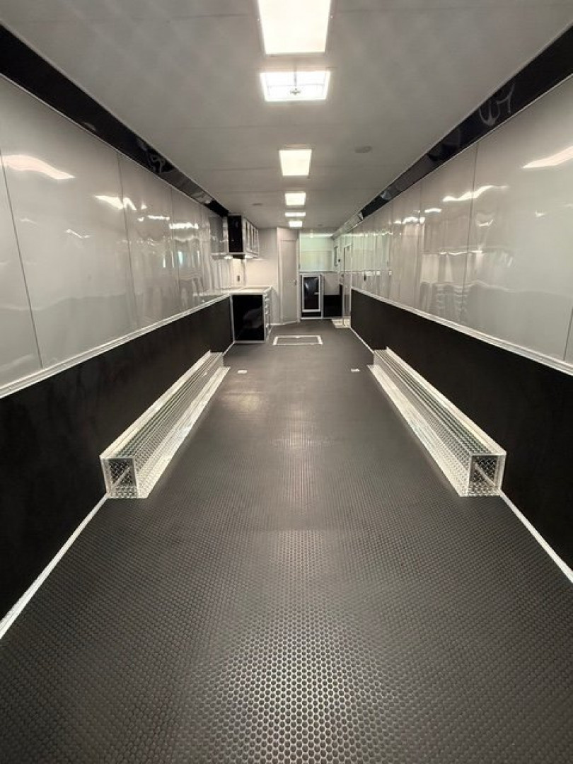 New 2025 Vintage Trailers 8.5x48 Race Trailer with Bathroom