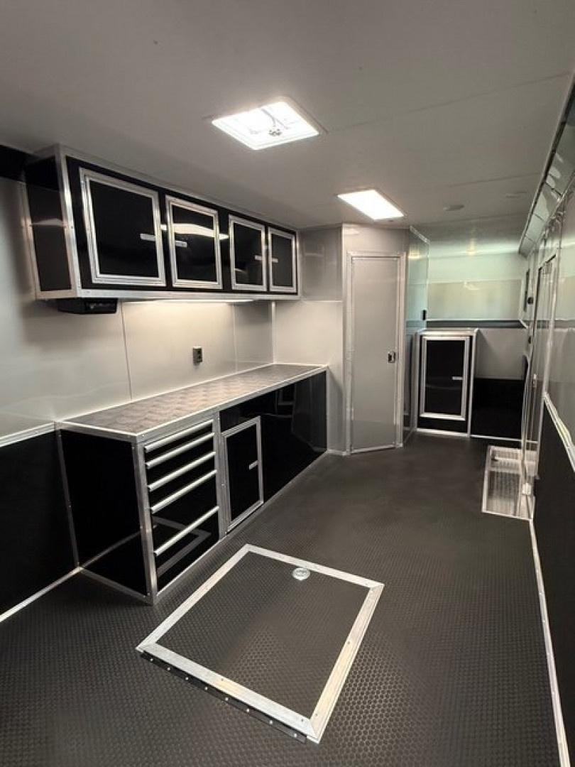 New 2025 Vintage Trailers 8.5x48 Race Trailer with Bathroom