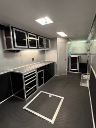 New 2025 Vintage Trailers 8.5x48 Race Trailer with Bathroom