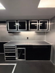 New 2025 Vintage Trailers 8.5x48 Race Trailer with Bathroom