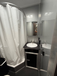 New 2025 Vintage Trailers 8.5x48 Race Trailer with Bathroom