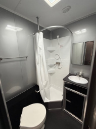 New 2025 Vintage Trailers 8.5x48 Race Trailer with Bathroom