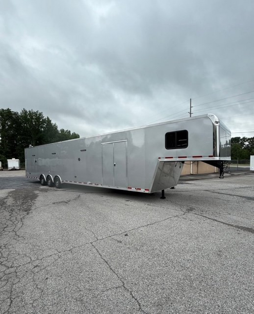 New 2025 Vintage Trailers 8.5x48 Race Trailer With Bathroom