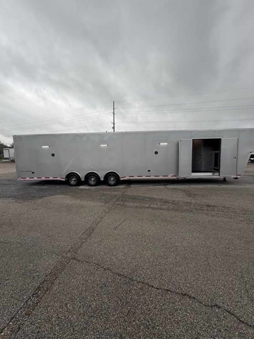 New 2025 Vintage Trailers 8.5x48 Race Trailer With Bathroom