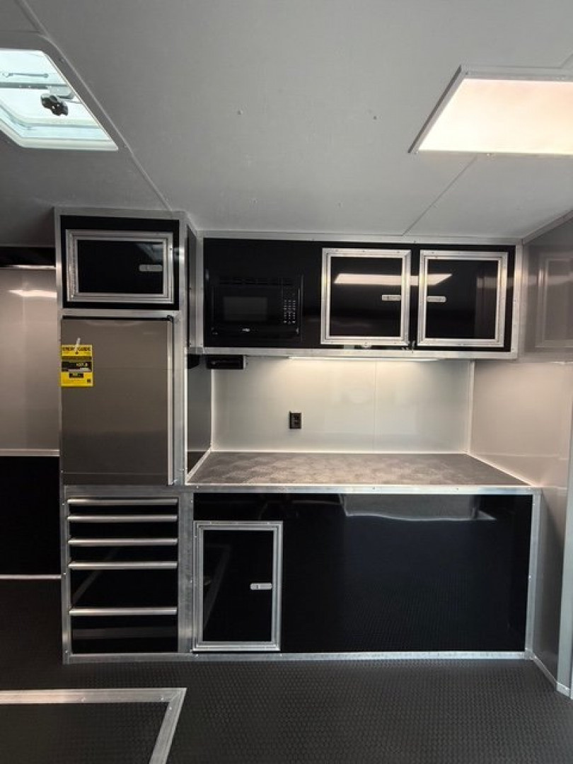 New 2025 Vintage Trailers 8.5x48 Race Trailer With Bathroom