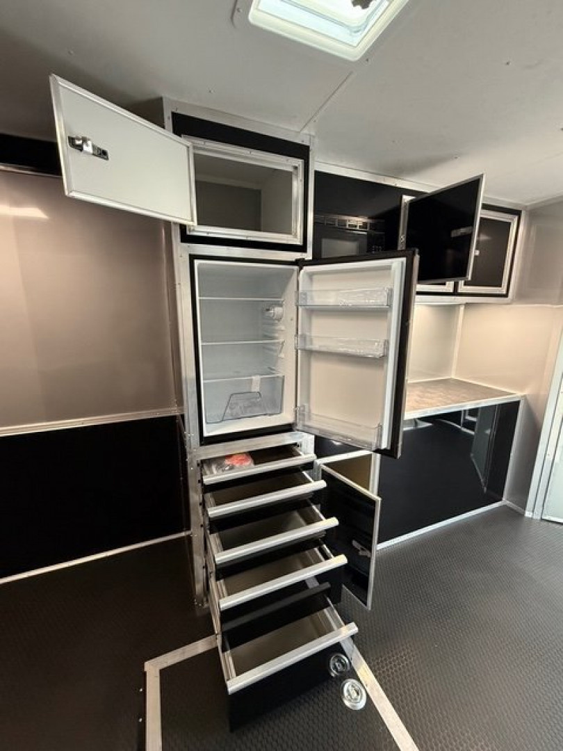 New 2025 Vintage Trailers 8.5x48 Race Trailer With Bathroom