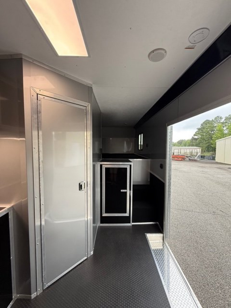 New 2025 Vintage Trailers 8.5x48 Race Trailer With Bathroom