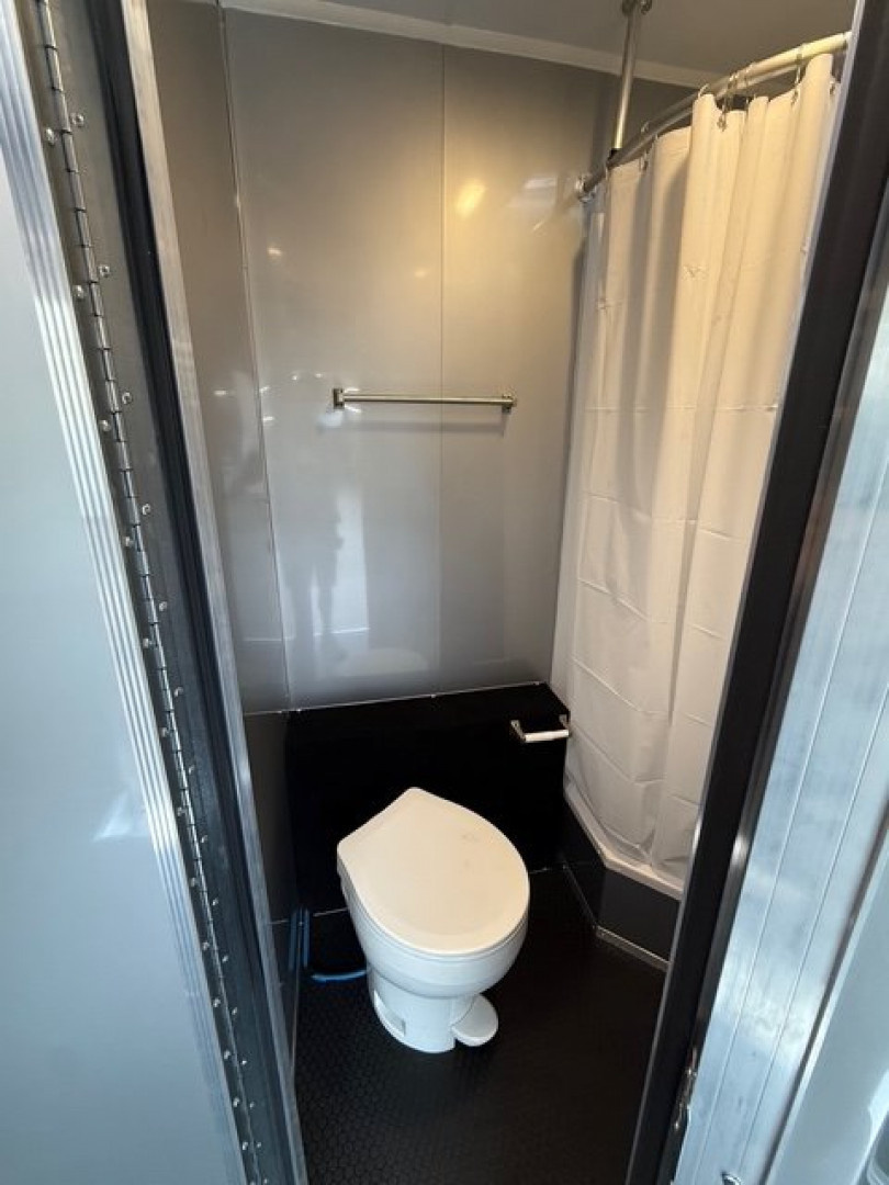 New 2025 Vintage Trailers 8.5x48 Race Trailer With Bathroom