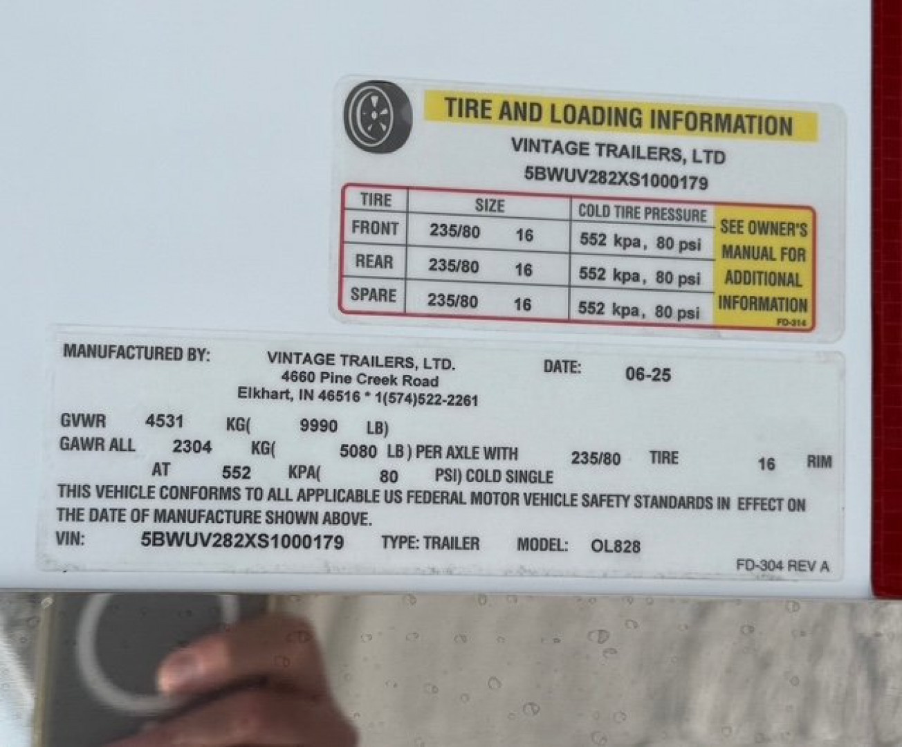 New 2025 Vintage Trailers 8.5x28 Race Trailer