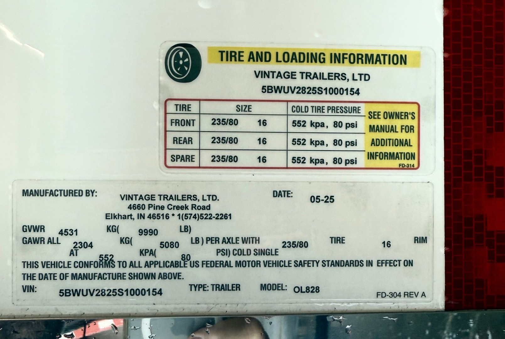 New 2025 Vintage Trailers 8.5x28 Race Trailer