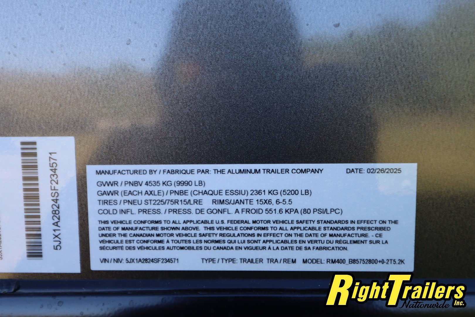 New 2025 ATC 8.5x28 Race Trailer