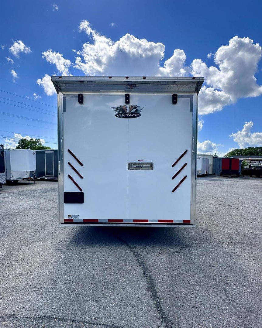 New 2026 Vintage Trailers 8.5x34 Race Trailer with Bathroom Package