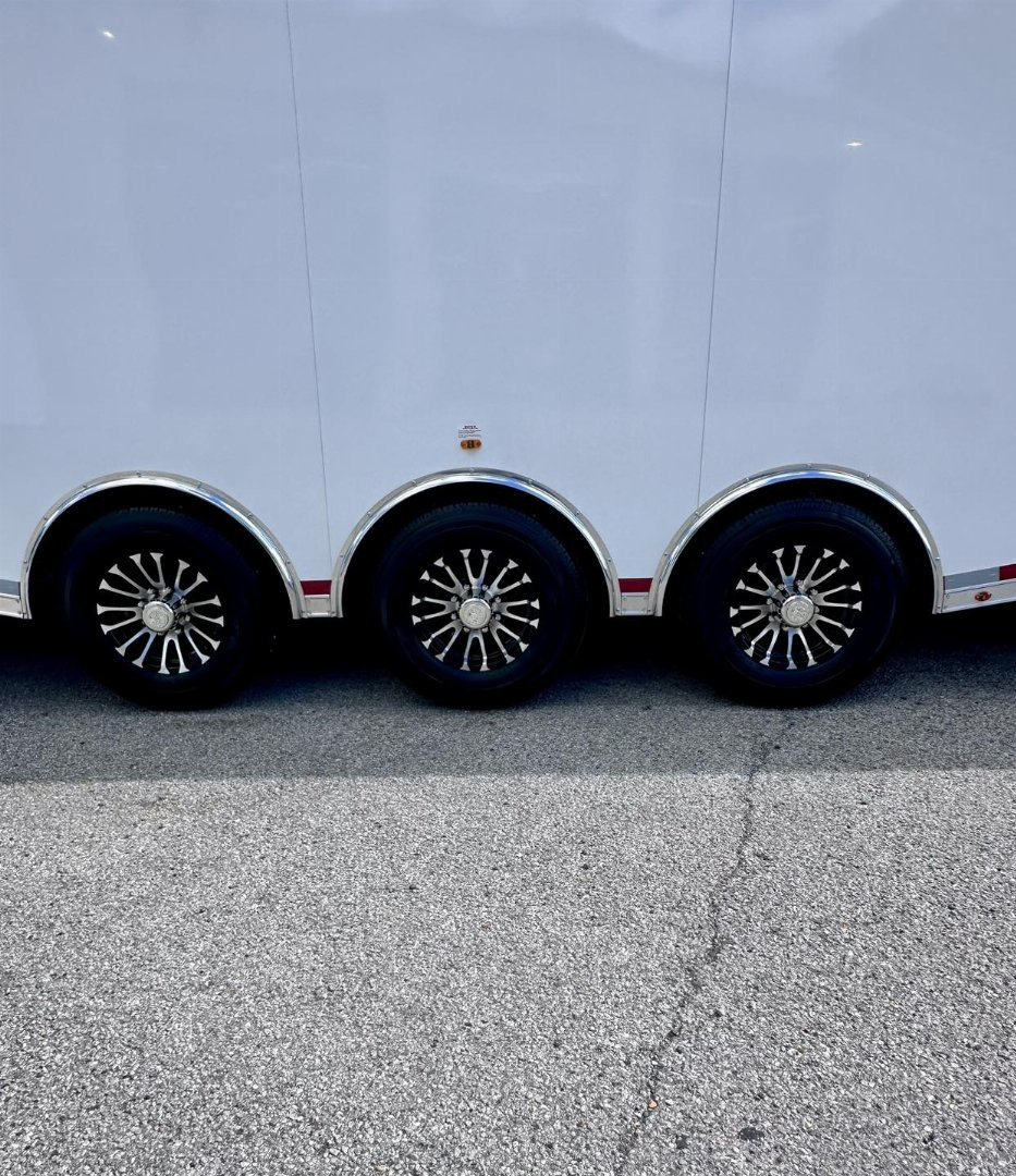 New 2026 Vintage Trailers 8.5x34 Race Trailer with Bathroom Package