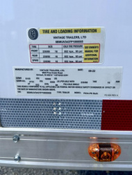 New 2026 Vintage Trailers 8.5x34 Race Trailer with Bathroom Package