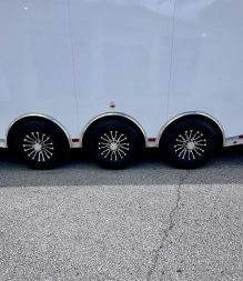 New 2026 Vintage Trailers 8.5x34 Race Trailer with Bathroom Package