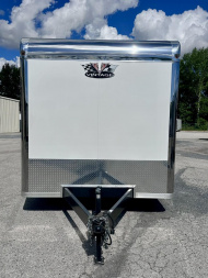 New 2026 Vintage Trailers 8.5x34 Race Trailer with Bathroom Package