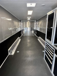 New 2026 Vintage Trailers 8.5x34 Race Trailer with Bathroom Package