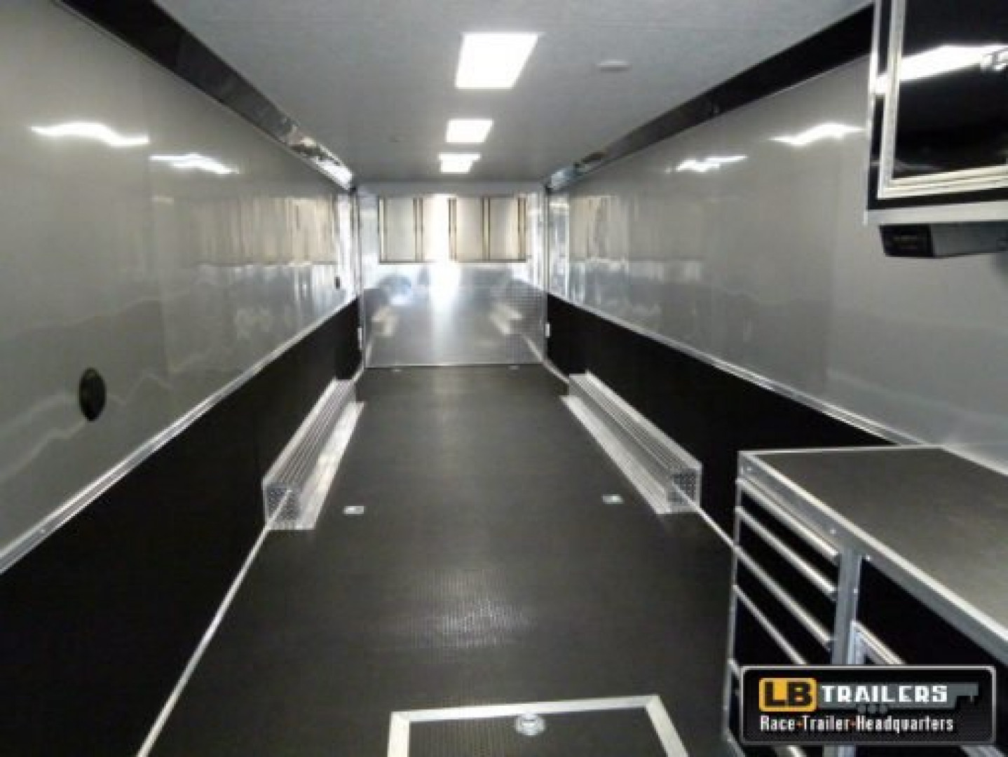 New 2025 Vintage Trailers 8.5x48 Race Trailer with Restroom Package