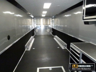 New 2025 Vintage Trailers 8.5x48 Race Trailer with Restroom Package