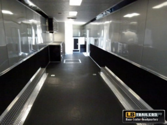 New 2025 Vintage Trailers 8.5x48 Race Trailer with Restroom Package