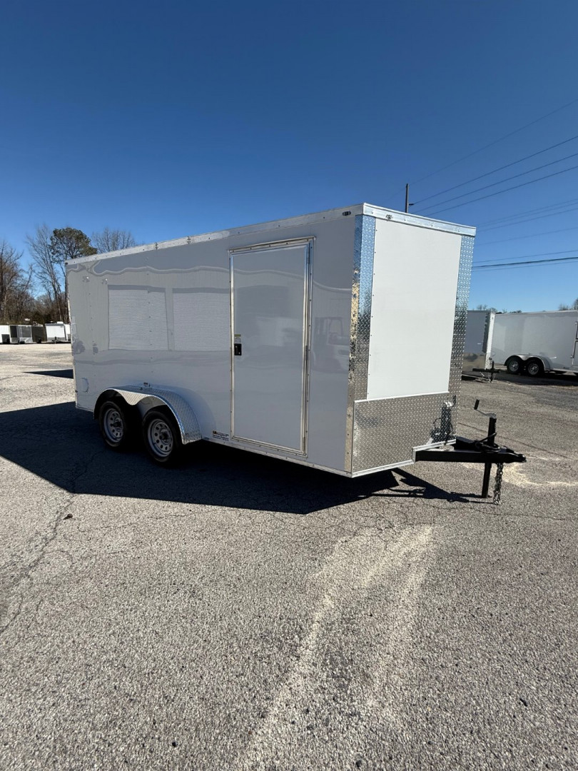 New 2026 7 x 14 HOOK & LINE CARGO TRAILER