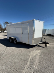 New 2026 7 x 14 HOOK & LINE CARGO TRAILER