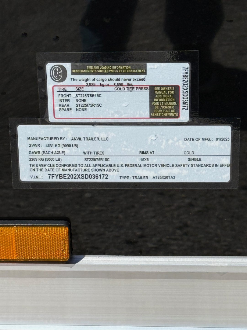 New 2025 Anvil 8.5x20 Cargo Trailer