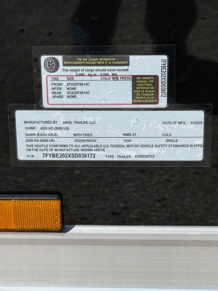 New 2025 Anvil 8.5x20 Cargo Trailer