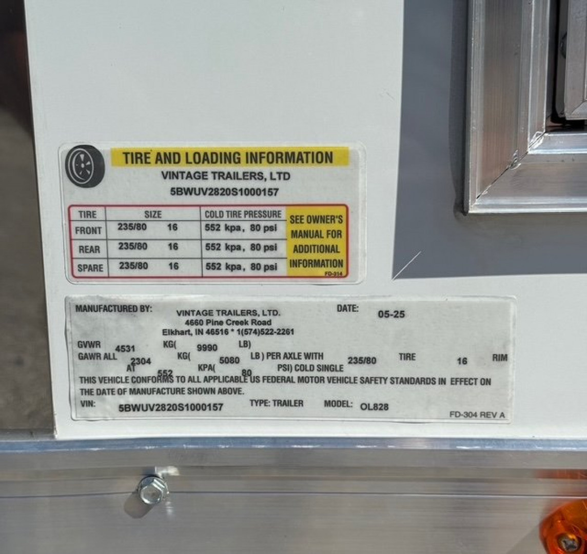 New 2025 Vintage Trailers 8.5x28 Race Trailer