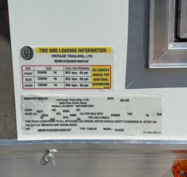 New 2025 Vintage Trailers 8.5x28 Race Trailer