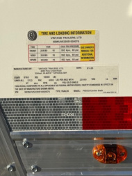 New 2025 Vintage Trailers 8x53 Race Trailer